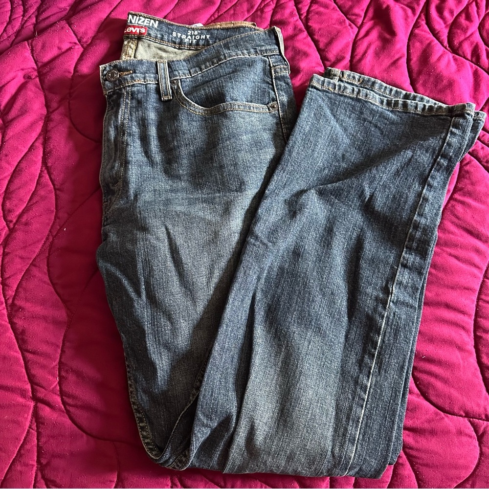 Levi's Denizen Straight Fit Blue Jeans